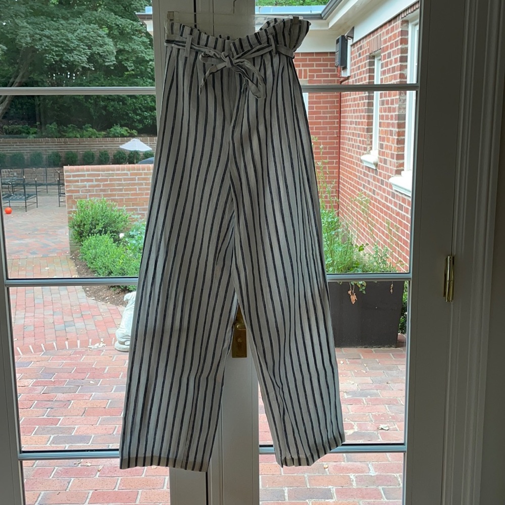 Ten Sixty Sherman Small linen paper bag pants